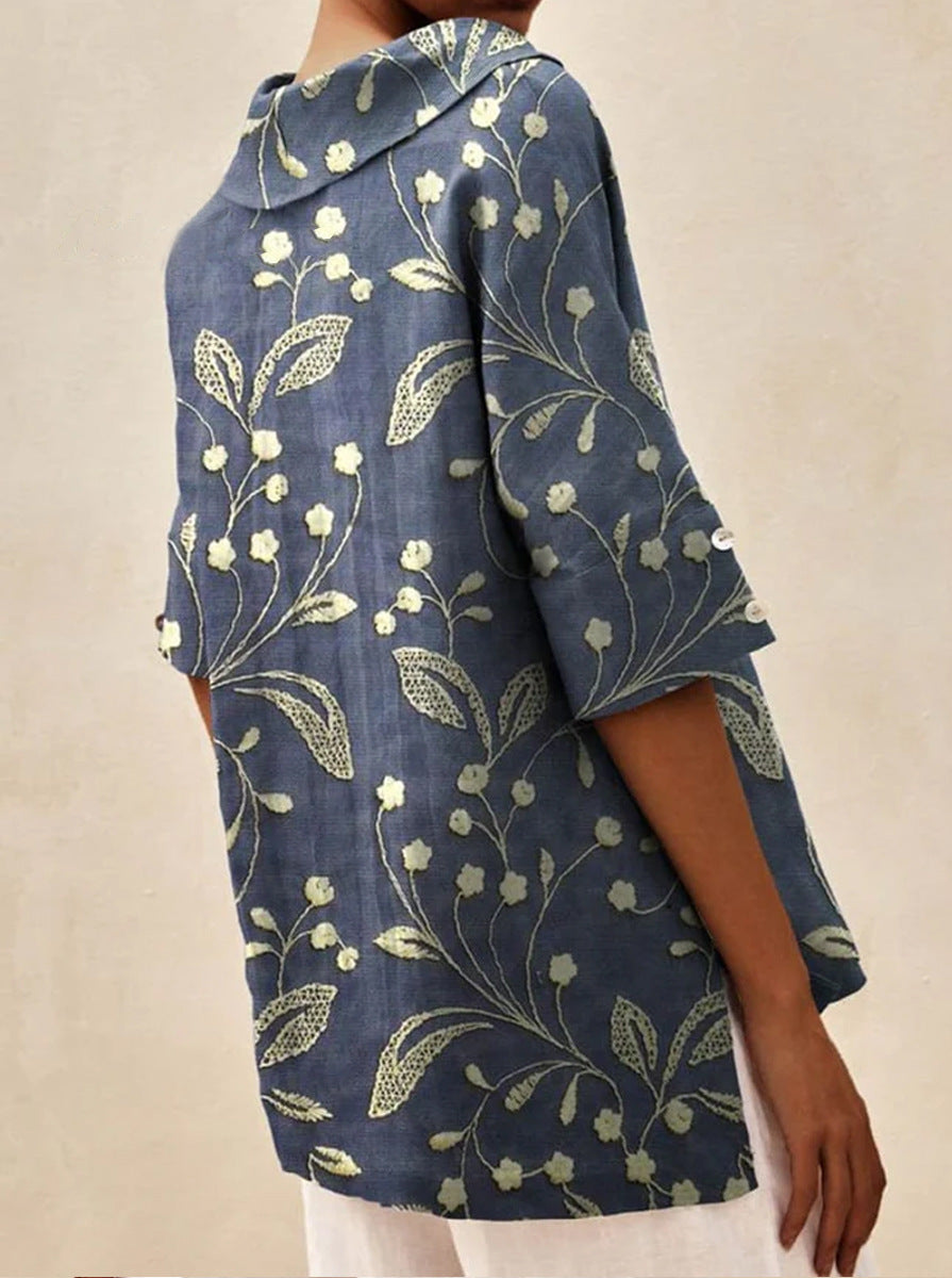 Bettina | Elegant Linen Top 1+1 Free
