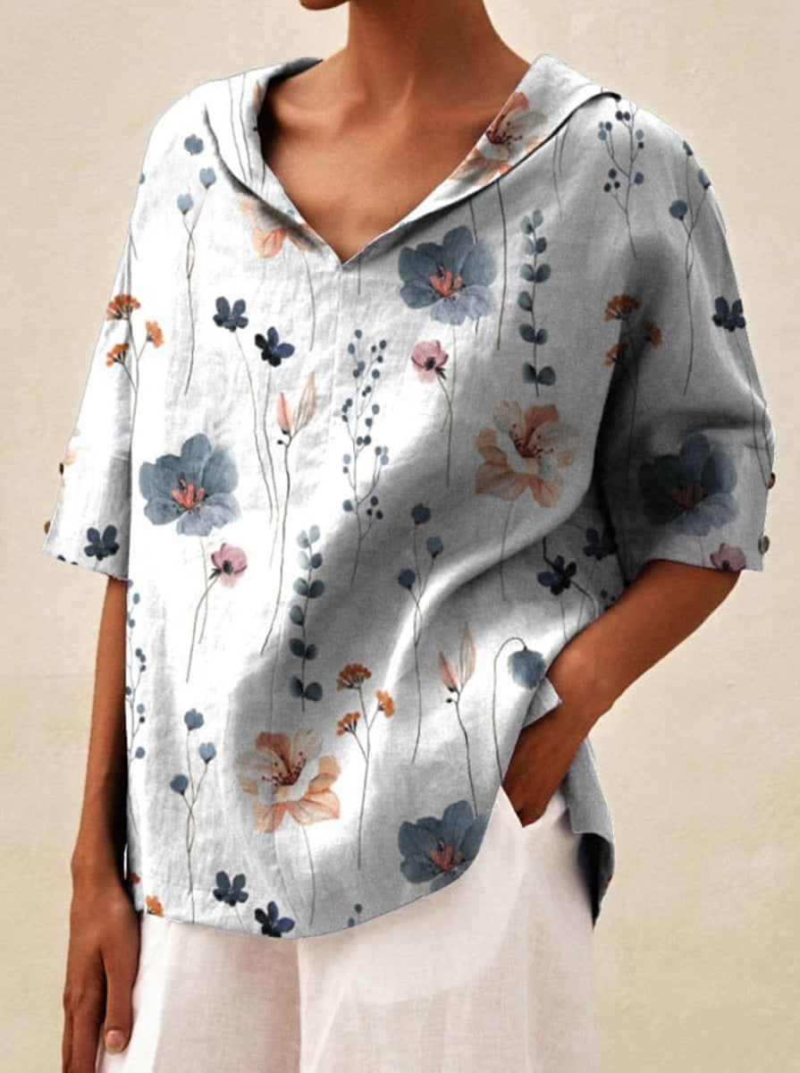 Bettina | Elegant Linen Top 1+1 Free