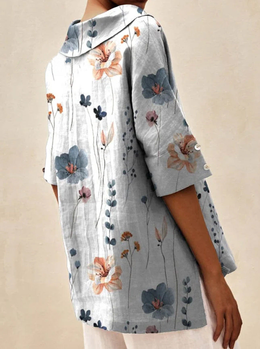Bettina | Elegant Linen Top 1+1 Free