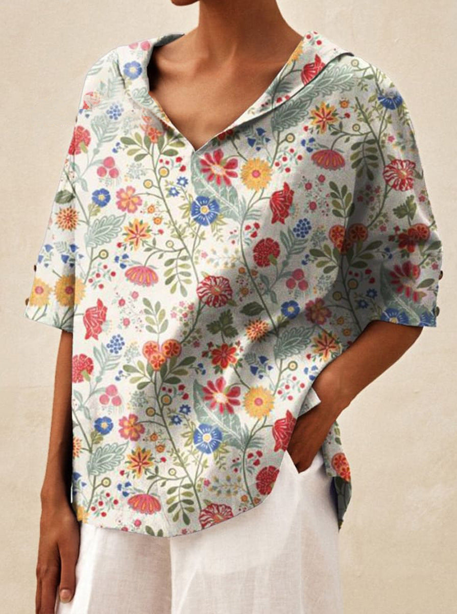 Bettina | Elegant Linen Top 1+1 Free