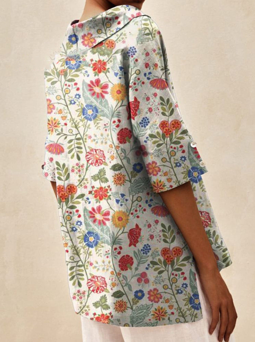 Bettina | Elegant Linen Top 1+1 Free
