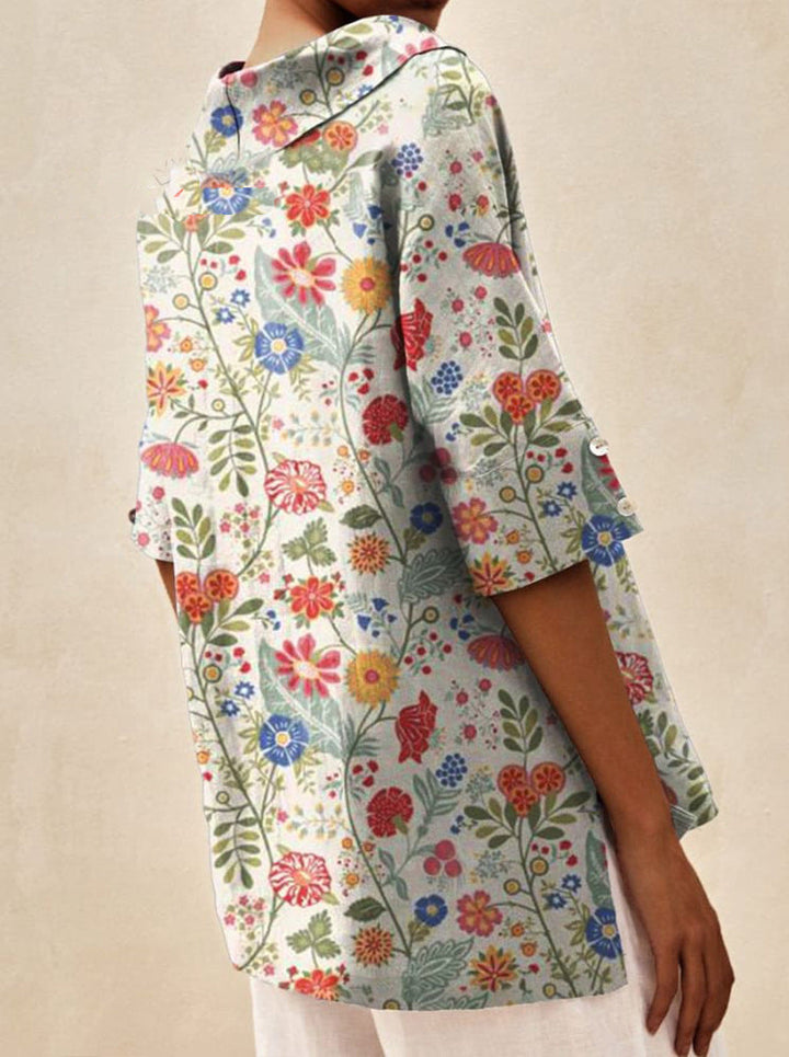 Bettina | Elegant Linen Top 1+1 Free