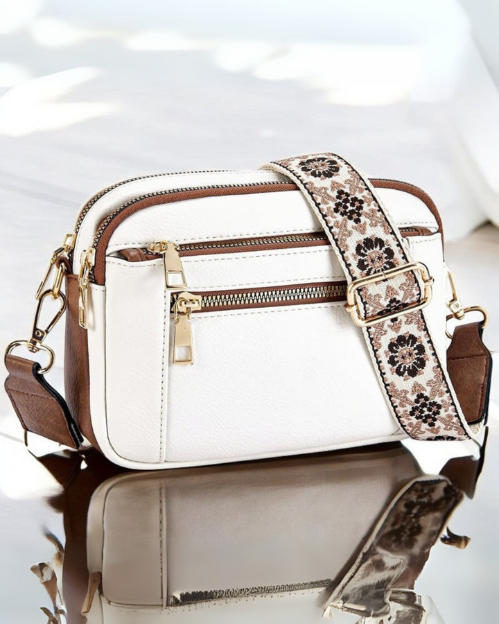 Camille | Elegant Leather Shoulder Bag for Women with Practical Compartments