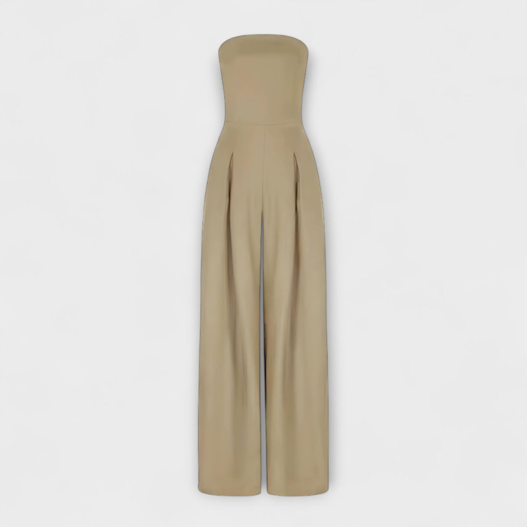 Chiara™ | Elegant Strapless Jumpsuit