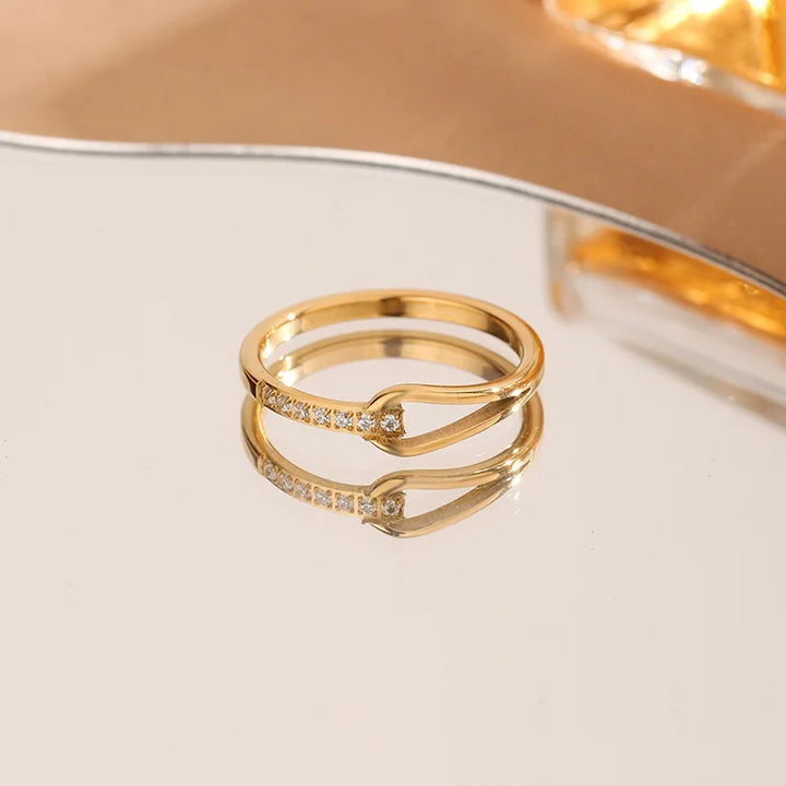 Geometric Diamond Ring