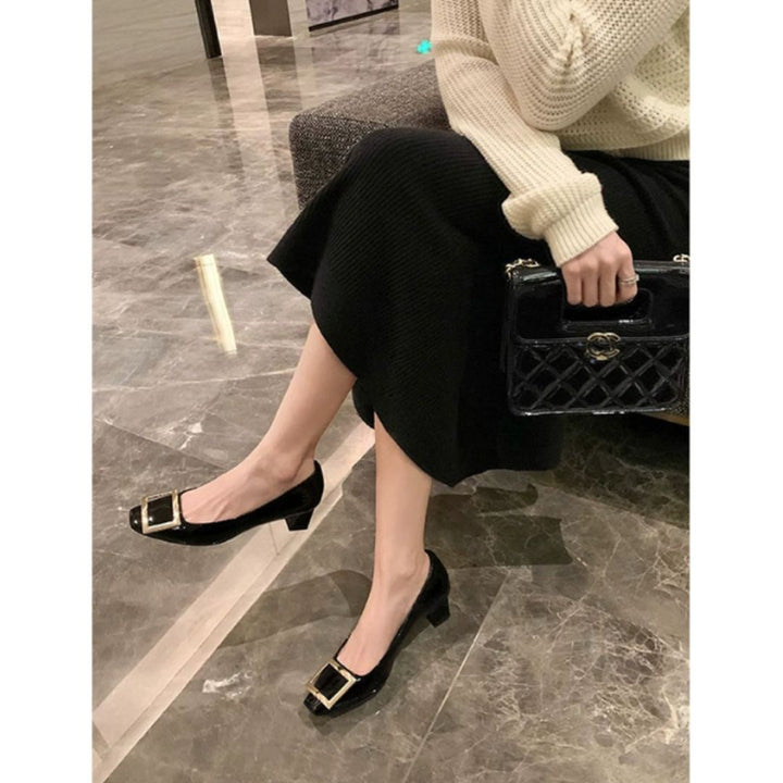 Narella™ | Elegant Medium Heeled Sandals with Square Toe