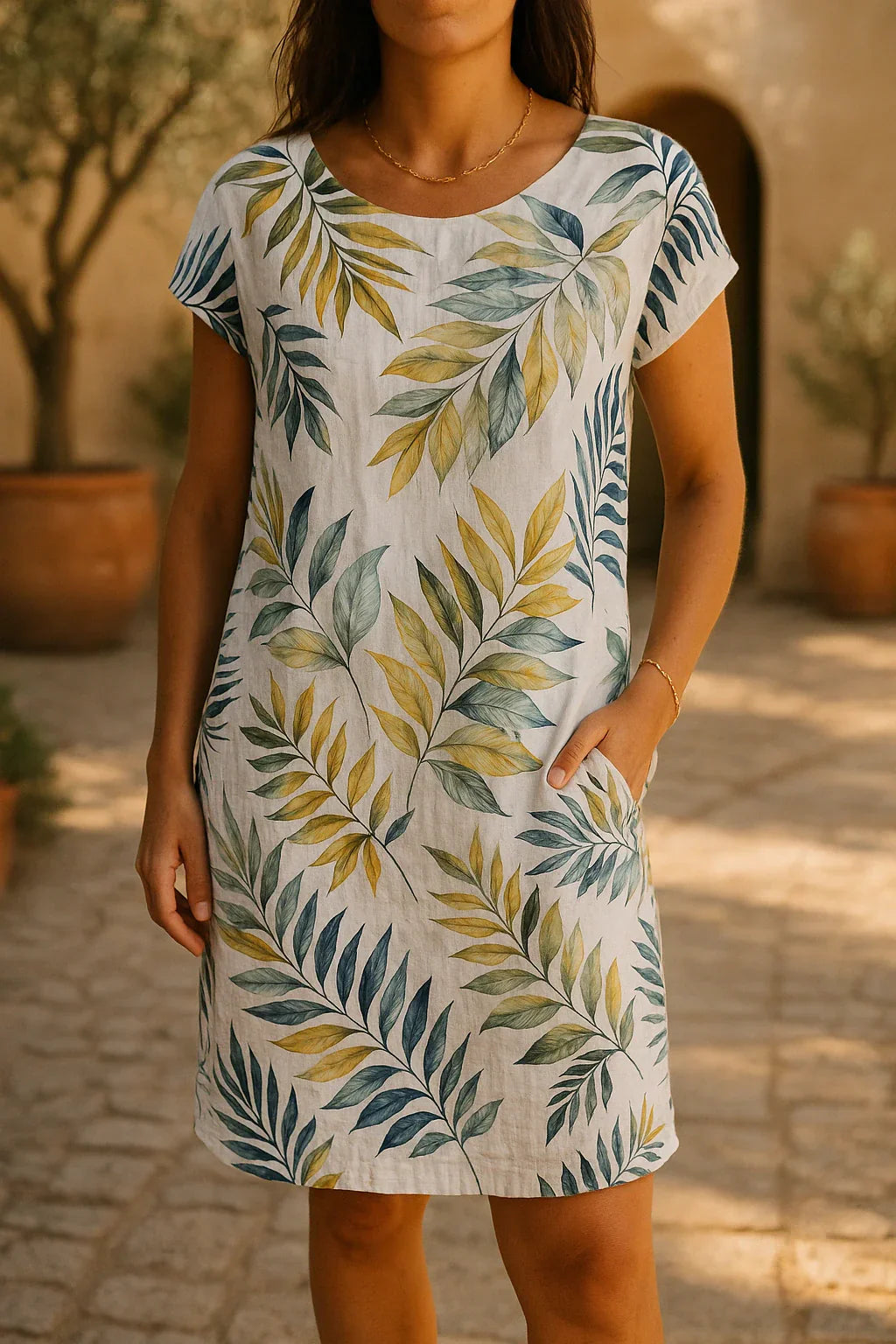 Ranya™ | Elegant Linen Dress