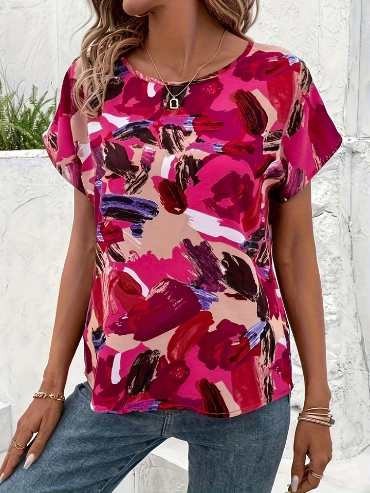 Trudy | Colorful blouse with playful print