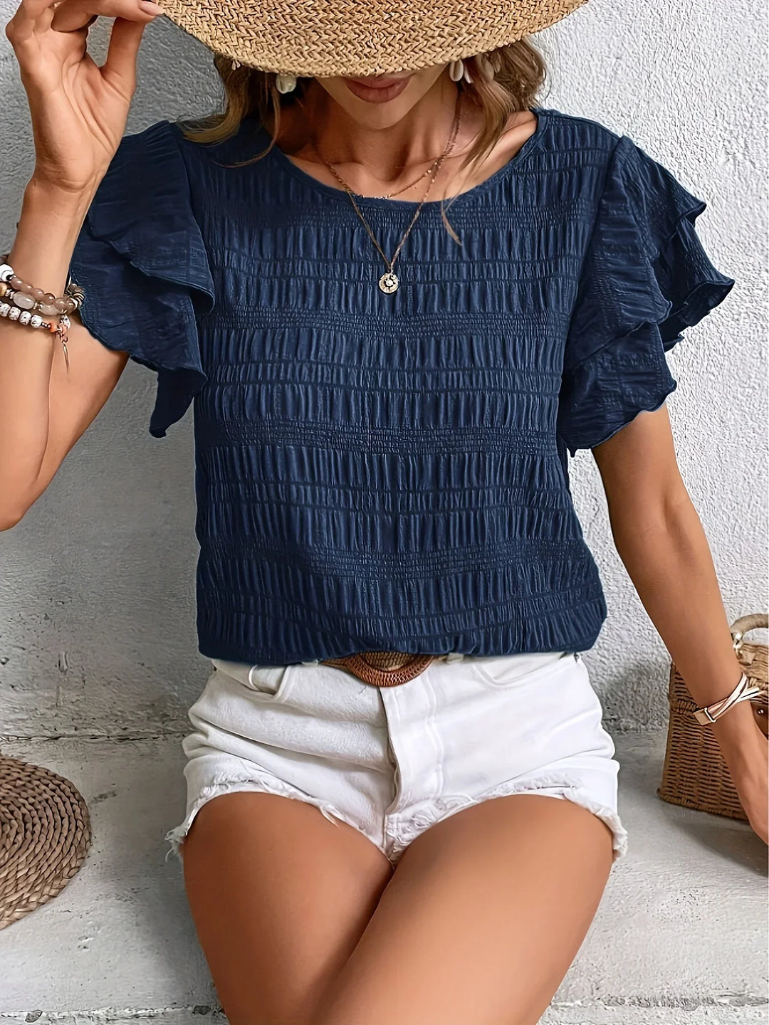 Charmaine | Lightweight blouse with playful ruffles