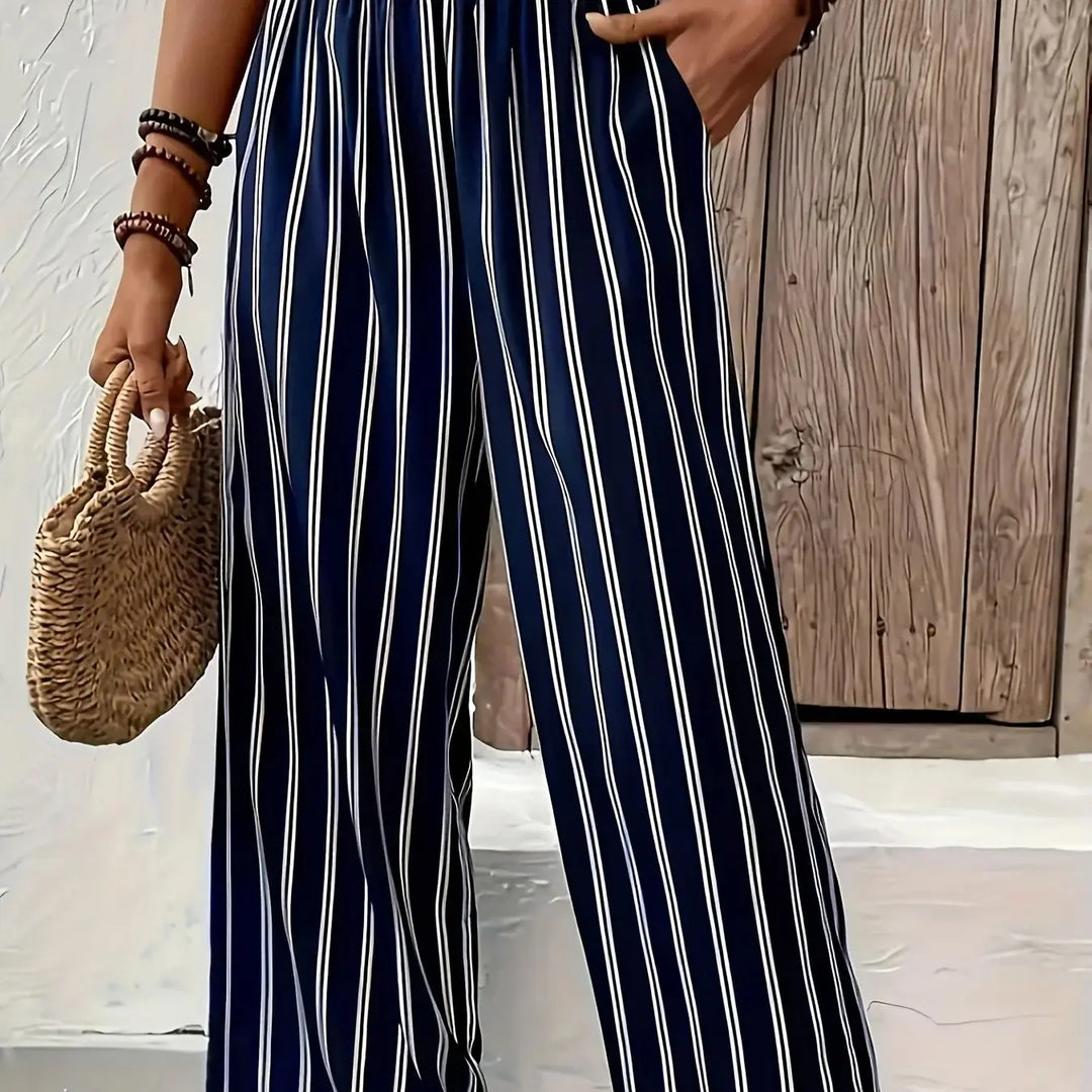 Abby | Stylish Striped Wide-Leg Trousers