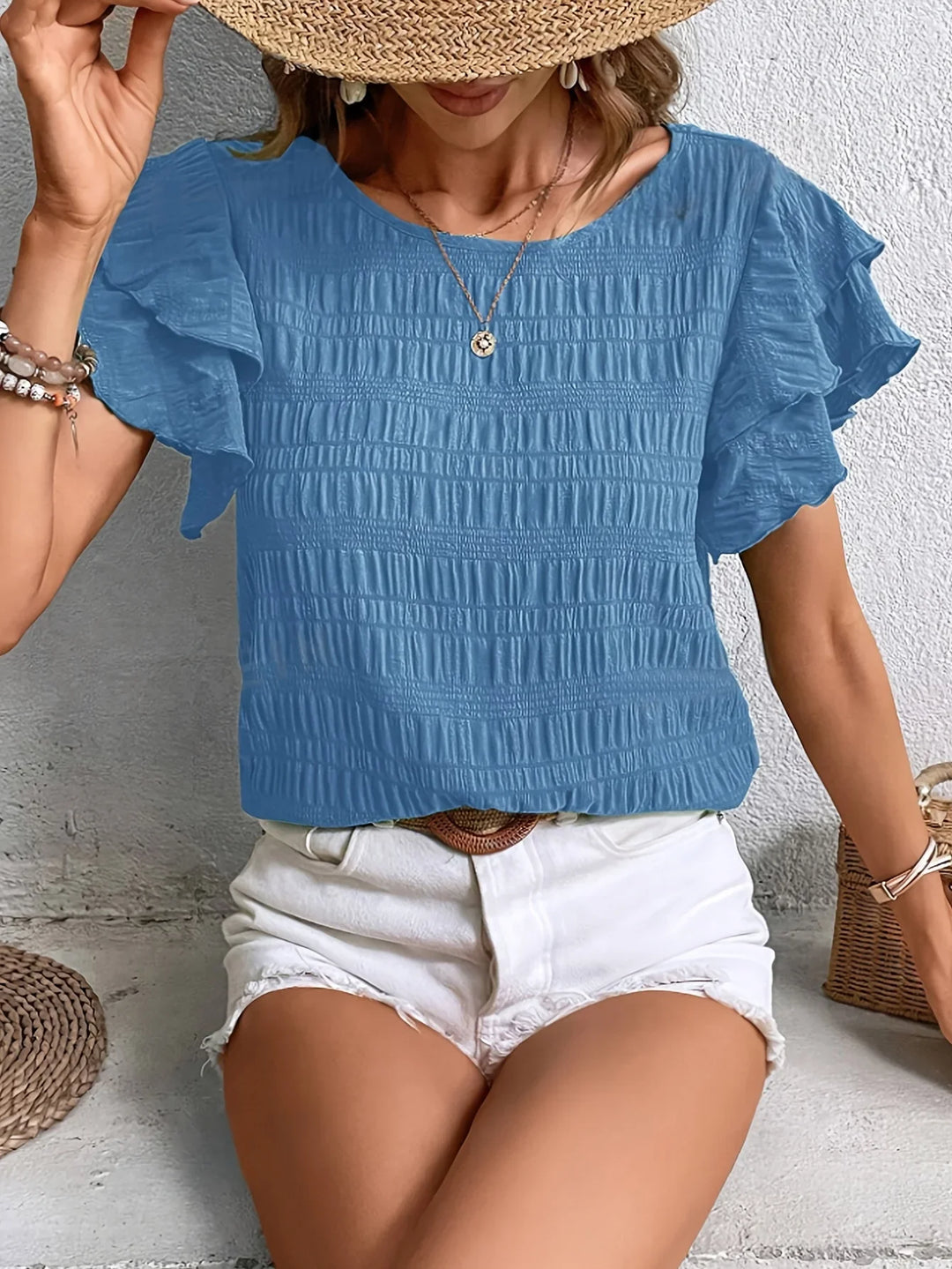Charmaine | Lightweight blouse with playful ruffles