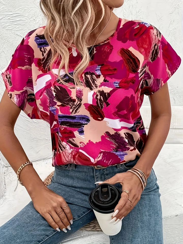 Trudy | Colorful blouse with playful print
