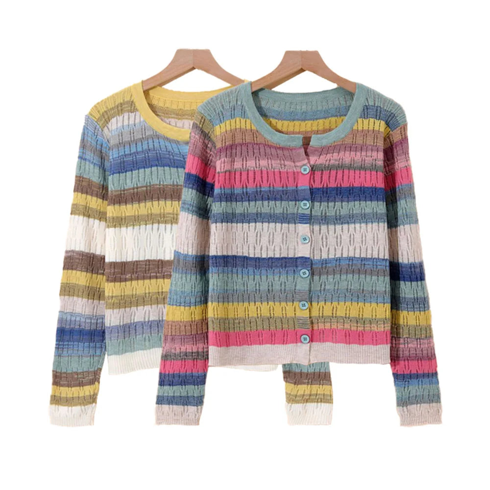 Myrna | Vintage inspired striped cardigan
