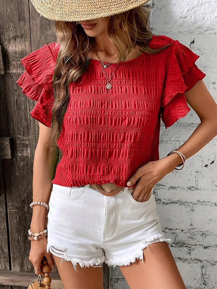 Charmaine | Lightweight blouse with playful ruffles