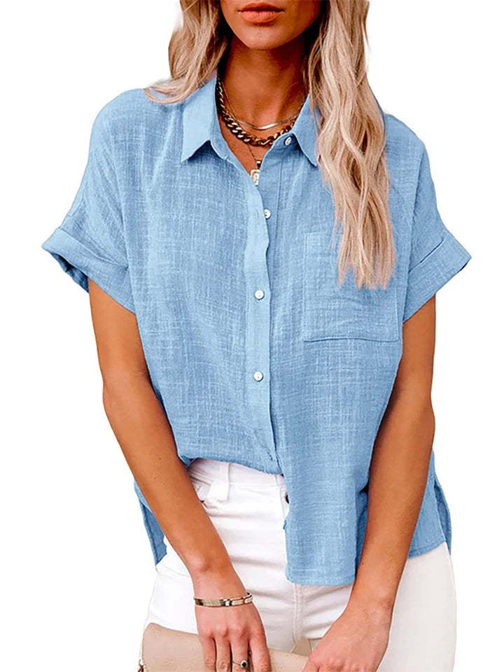 Lindy | Timeless blouse with linen