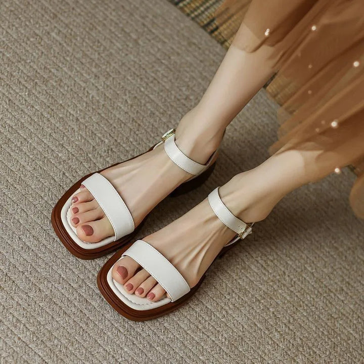 June™ | Leather sandals for an essential and refined style