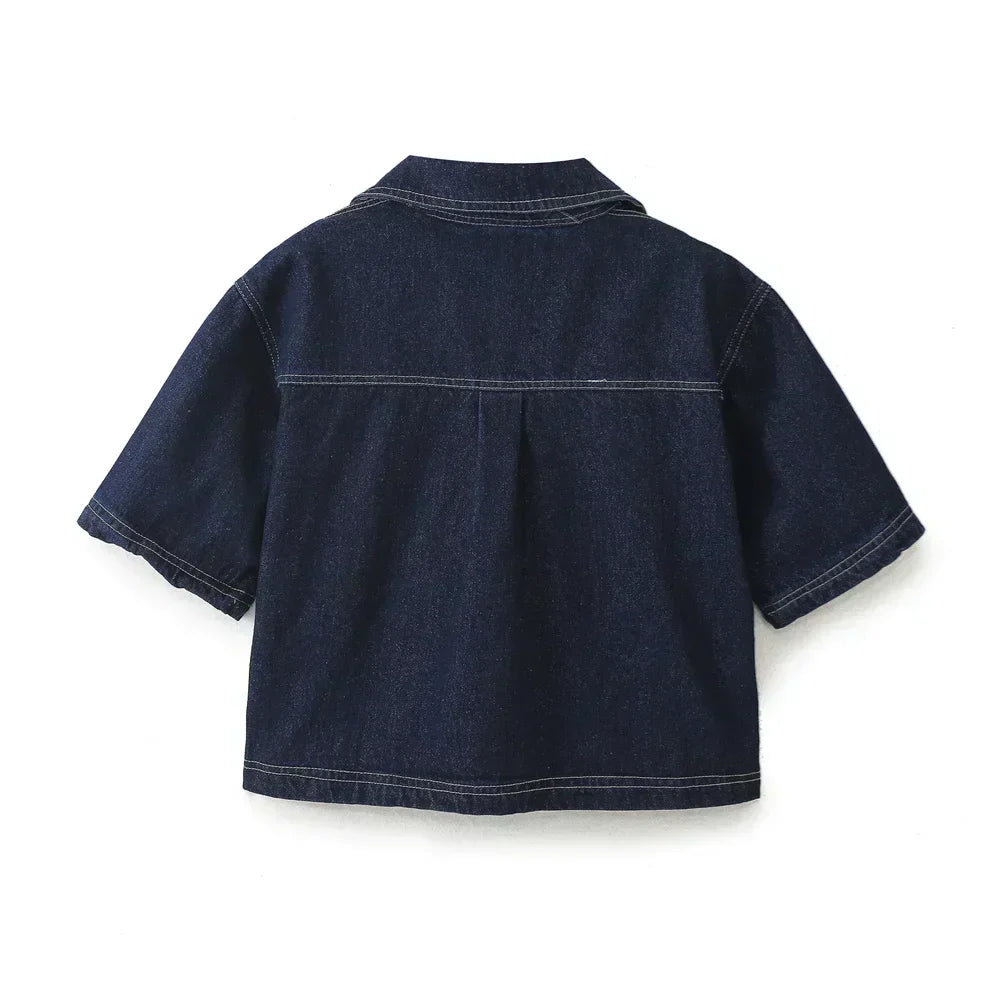 Sofia® | Denim Set with V-Neck