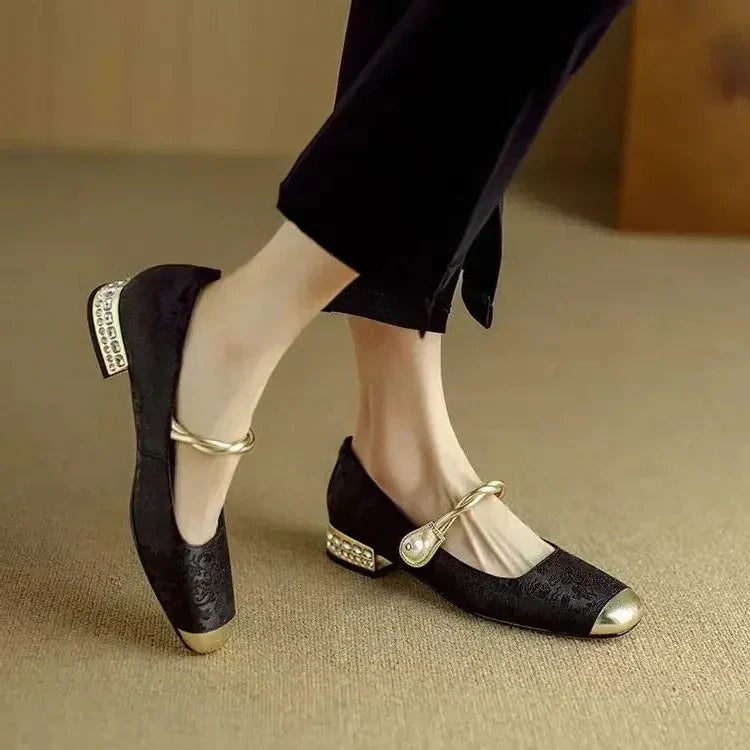 Calista - Trendy Square Toe Women's Pumps