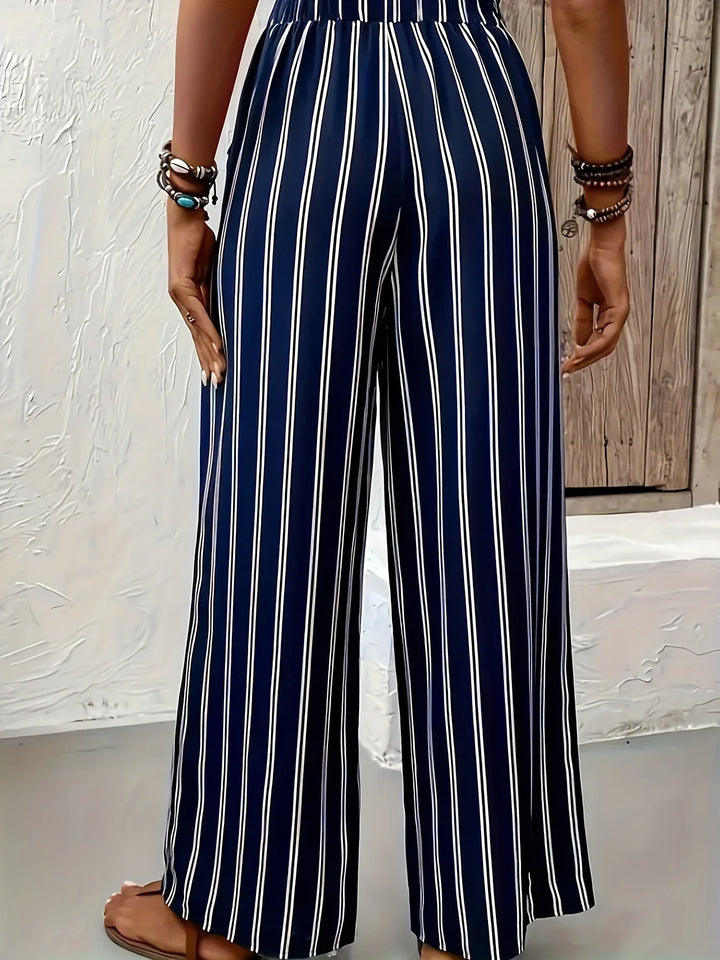 Abby | Stylish Striped Wide-Leg Trousers