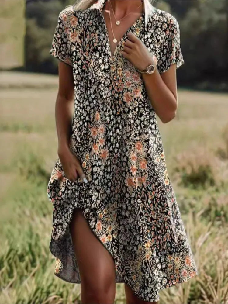 Riana | Airy V-neck Summer Dress