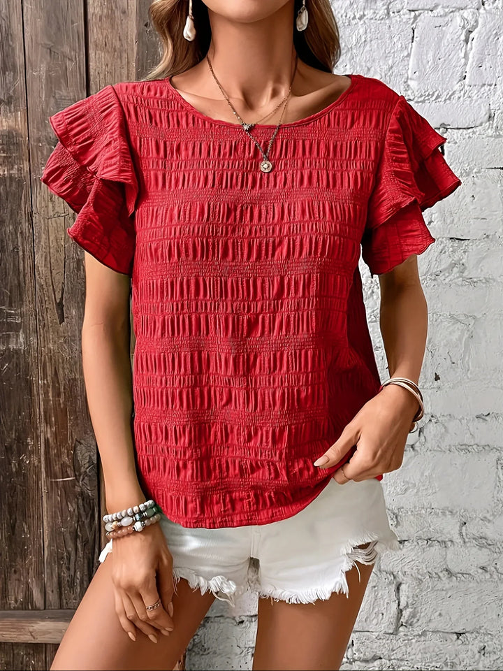 Charmaine | Lightweight blouse with playful ruffles