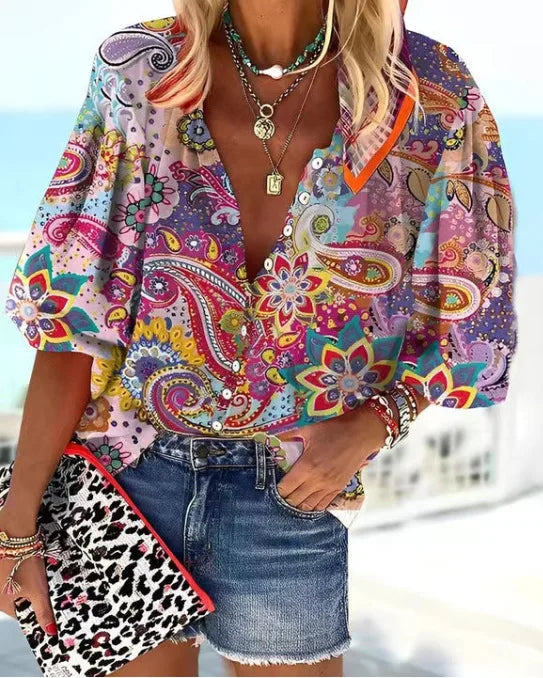 Carly | Airy Elegant Boho Blouse