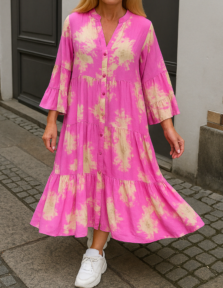 Carina™ | Elegant Dress with V-Neck