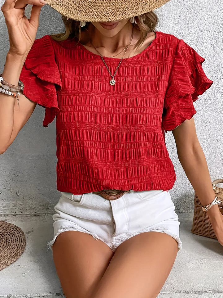 Charmaine | Lightweight blouse with playful ruffles