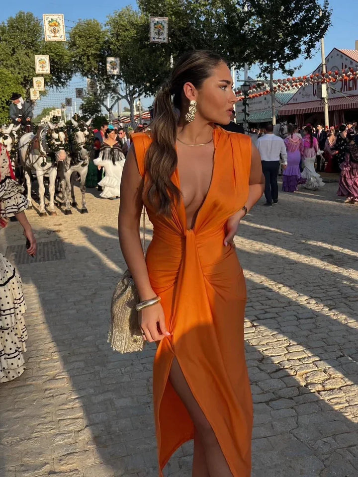 Sofia | Elegant Pleated Dress