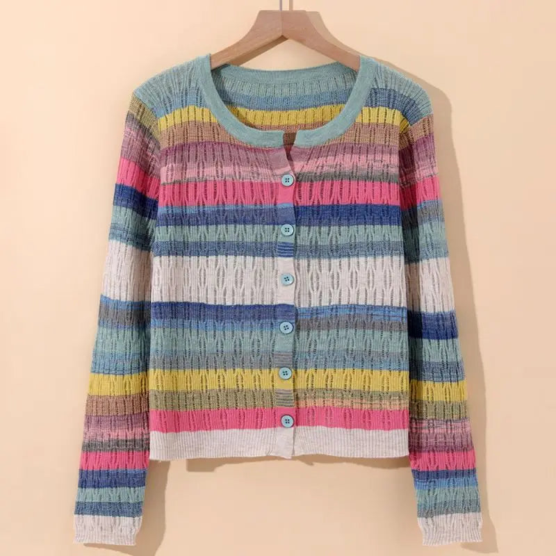 Myrna | Vintage inspired striped cardigan