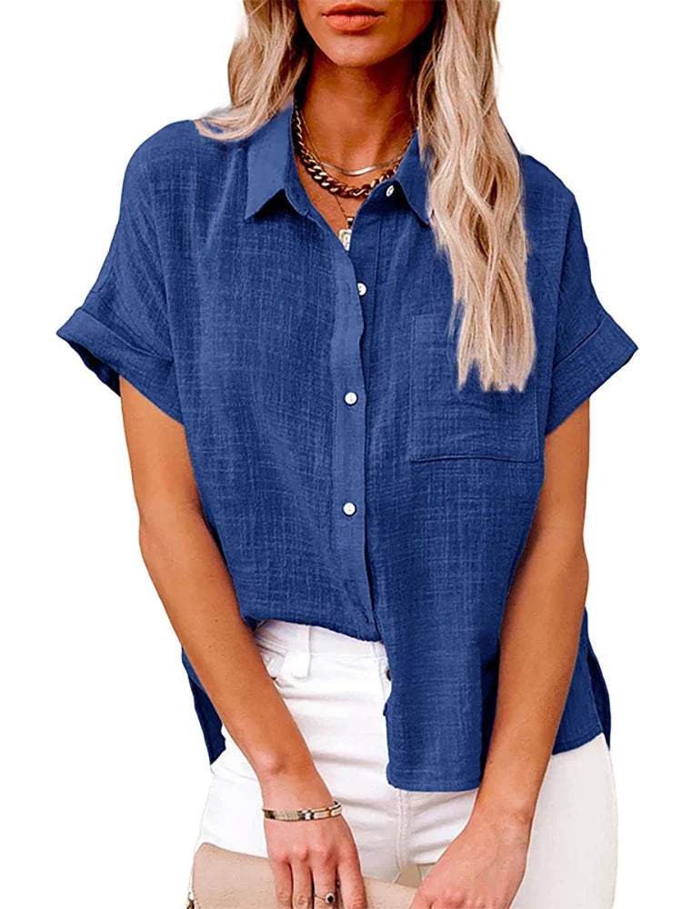 Lindy | Timeless blouse with linen