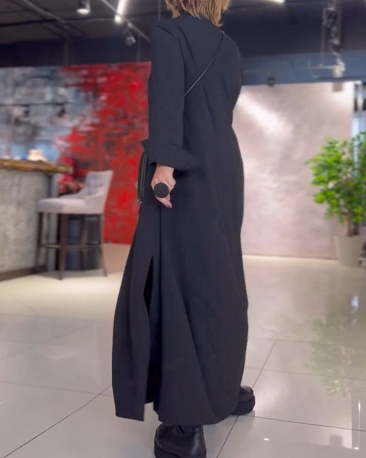 Evia | Airy Long Dress with Side Split
