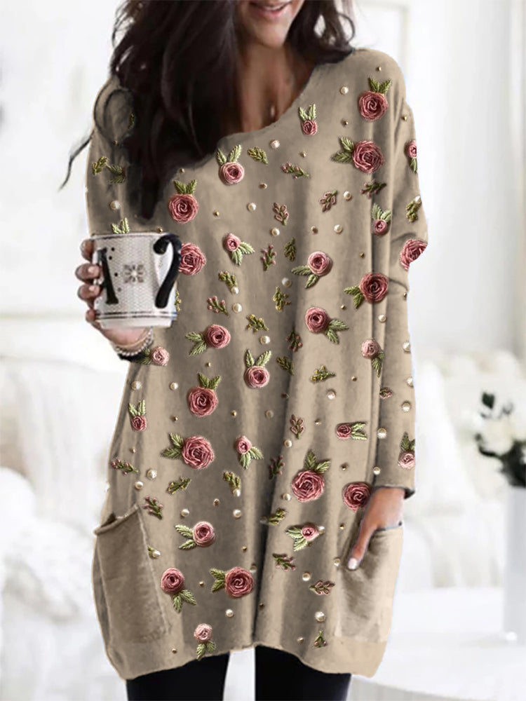 Romiselle™ - Printed Tunic Pink