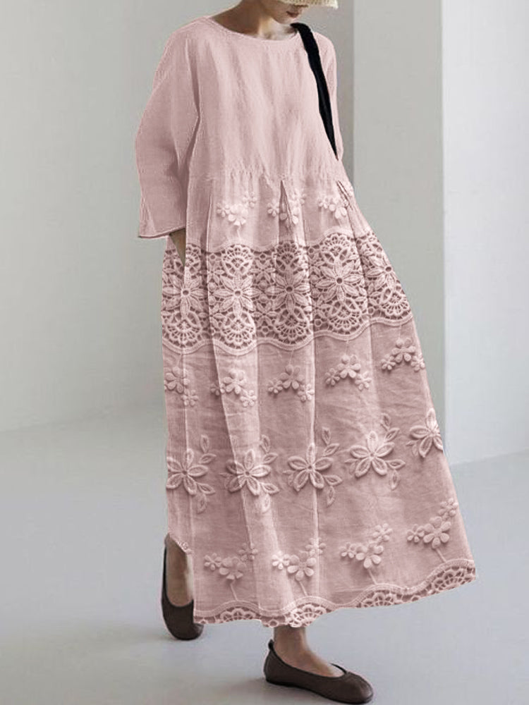 Thalina™ - Printed Lace Dress