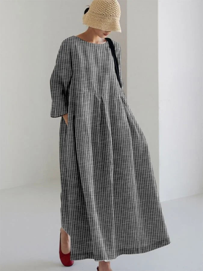 OLIVIA™ | Vintage Dress with Locker Stripes