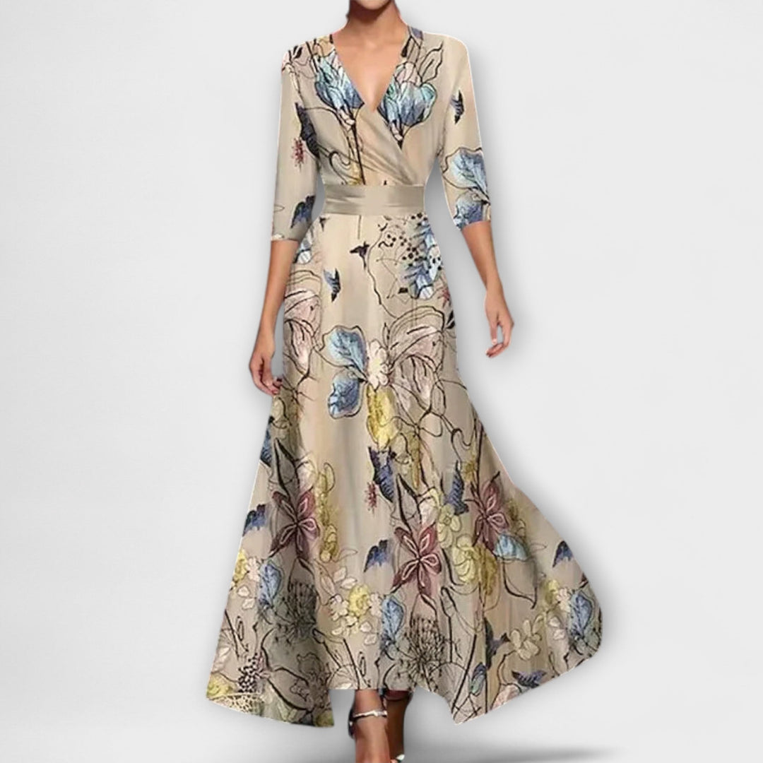 Flavia™ | Elegant Women's Dress with Sleeve Design