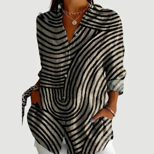 Amalie™ | Blouse with Colorful Design