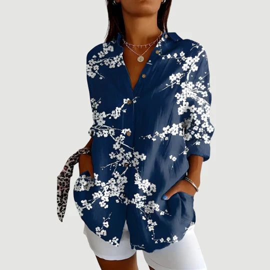 Amalie™ | Blouse with Colorful Design