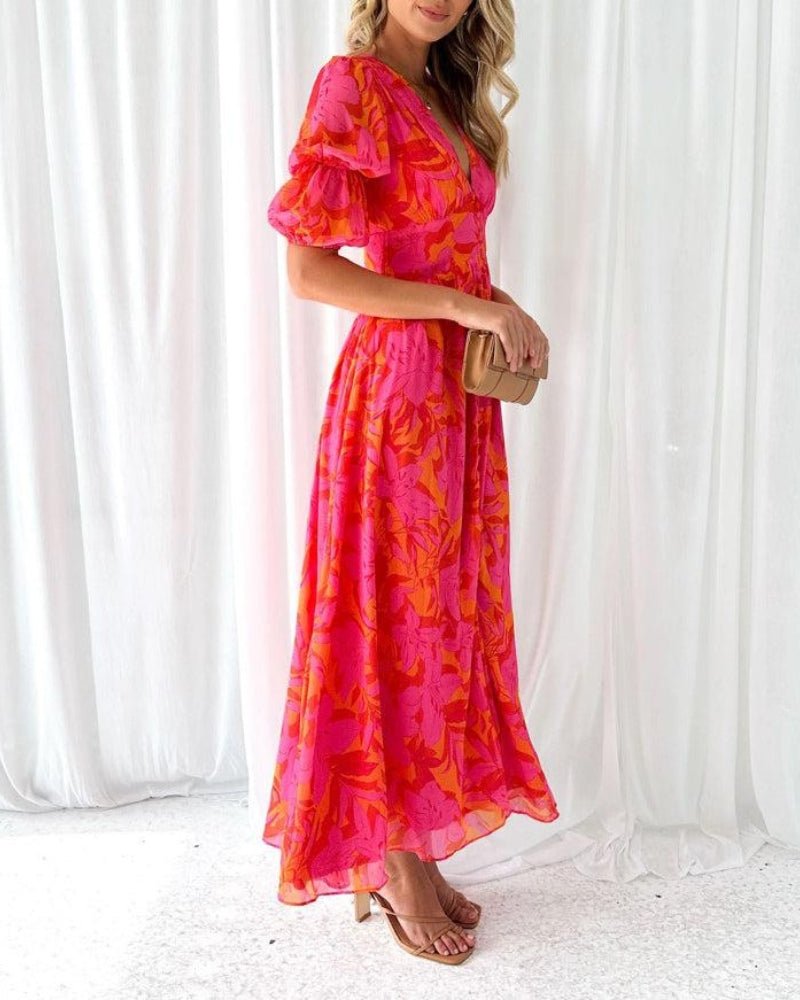 Derana | Rose-Pink Maxi Dress