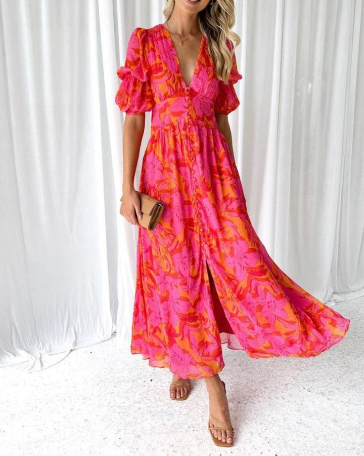 Derana | Rose-Pink Maxi Dress