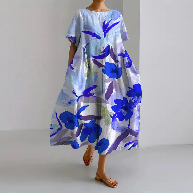 ISLA™ | Floral Summer Dress with V-Neck