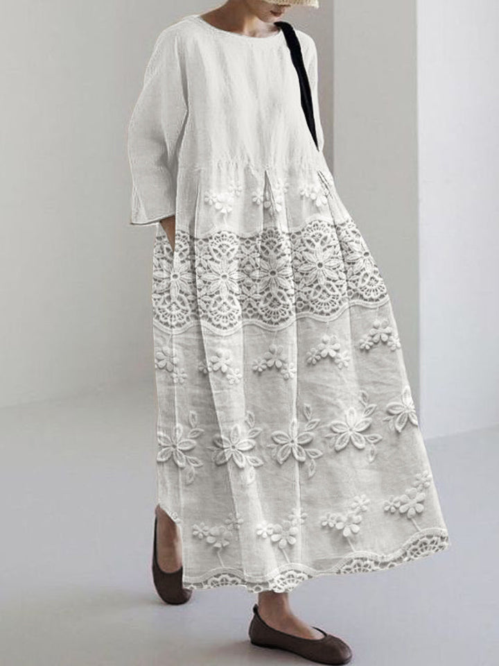 Thalina™ - Printed Lace Dress