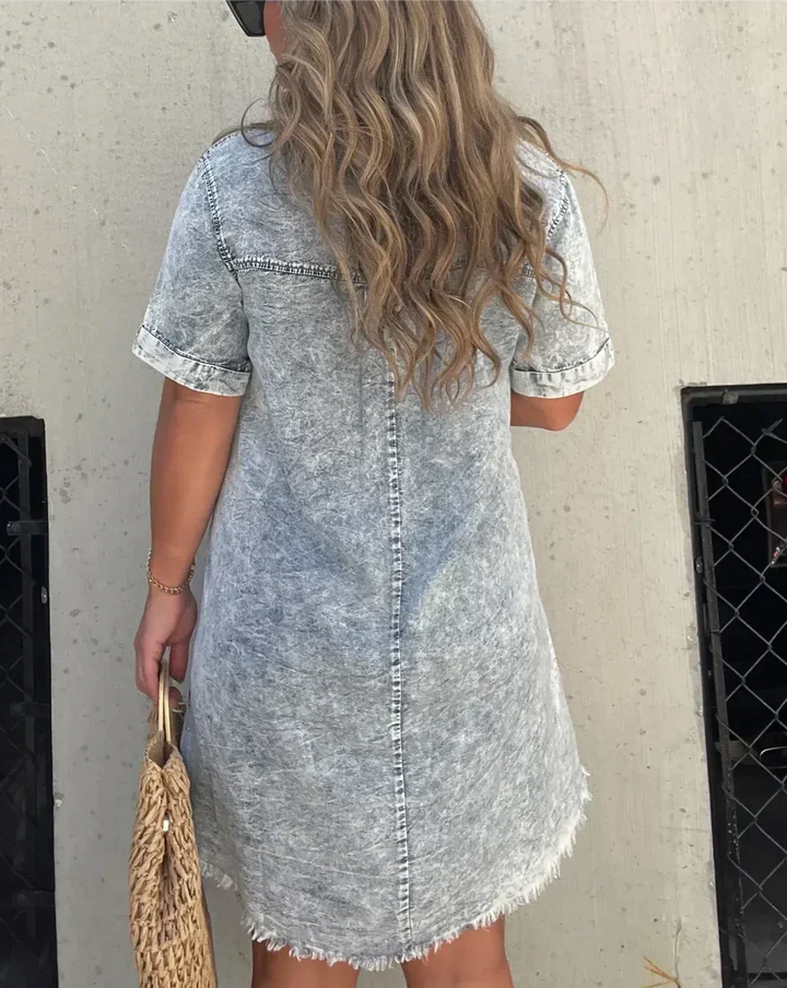 Vera™ | Elegant Denim Dress