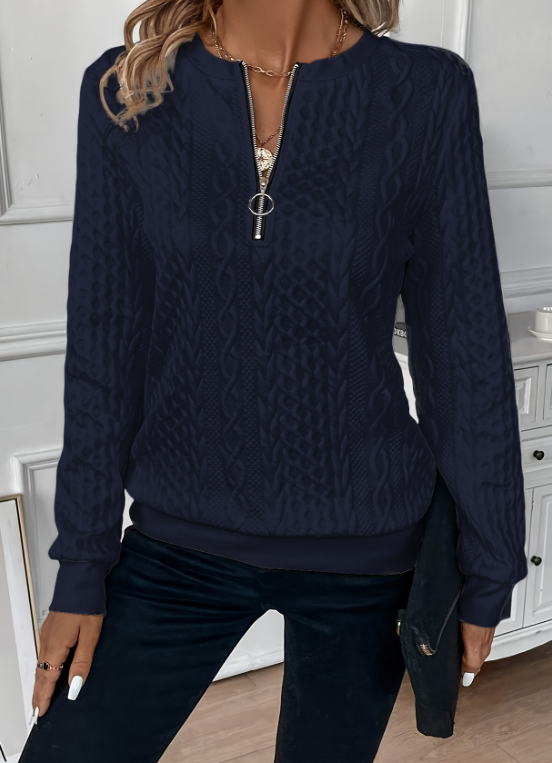 Melanie | Trendy sweater with cable knit