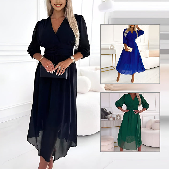 Chiara™ | Elegant Summer Dress in Lightweight Silk Chiffon