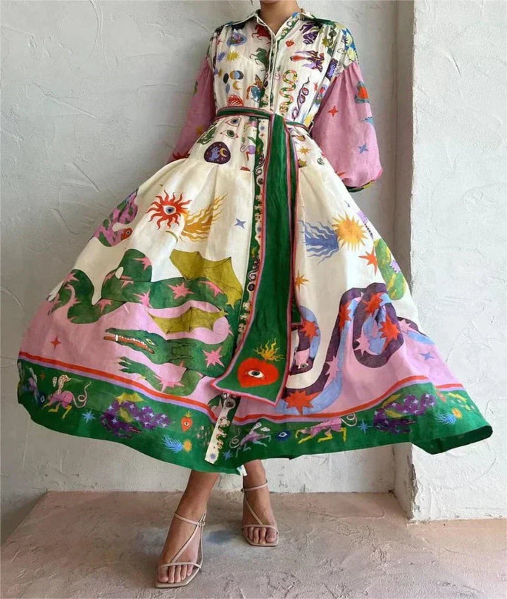 Claudia | Colorful Summer Dress