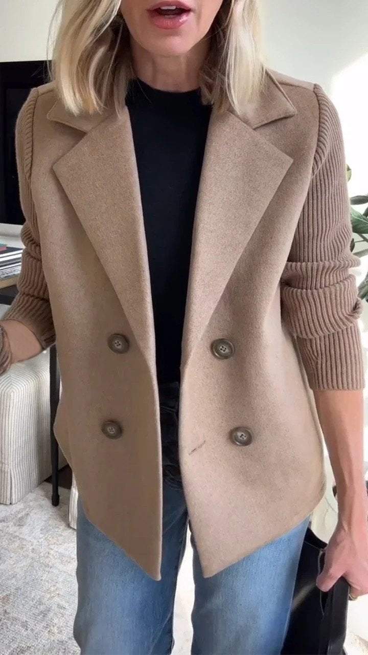 WANDA | Jacket with Knit Sleeves
