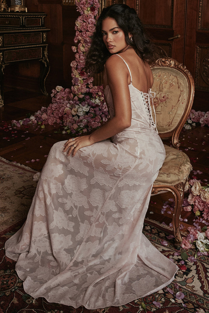 Paulette™ | Elegant Long Dress with Corset
