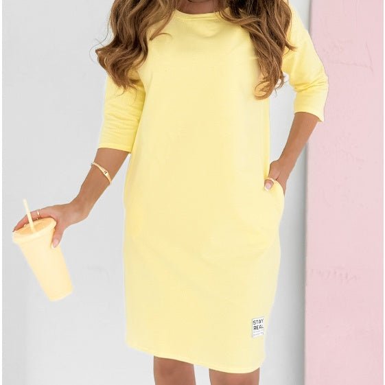 Mira | Dress with Sleeves and Pockets