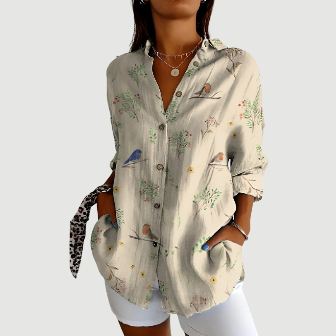 Ronja™ | Blouse with Colourful Design